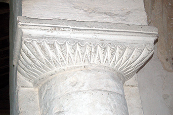 Norman capital at the east end of the north arcade May 2011